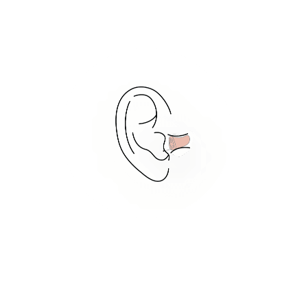 IIC hearing aid illustration